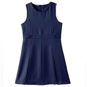 Chaps Girls Dress Navy Blue School Uniform Pleated Jumper NWT Multiple Sizes